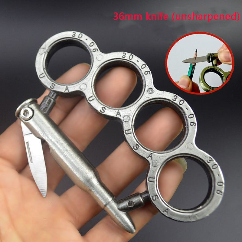 Outil EDC de poche de poing américain à bullet Knife