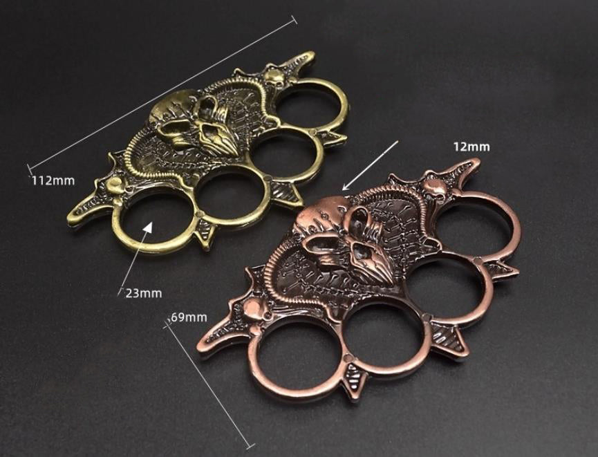Bullhorn Skull Knuckle Duster Defense Broken Window