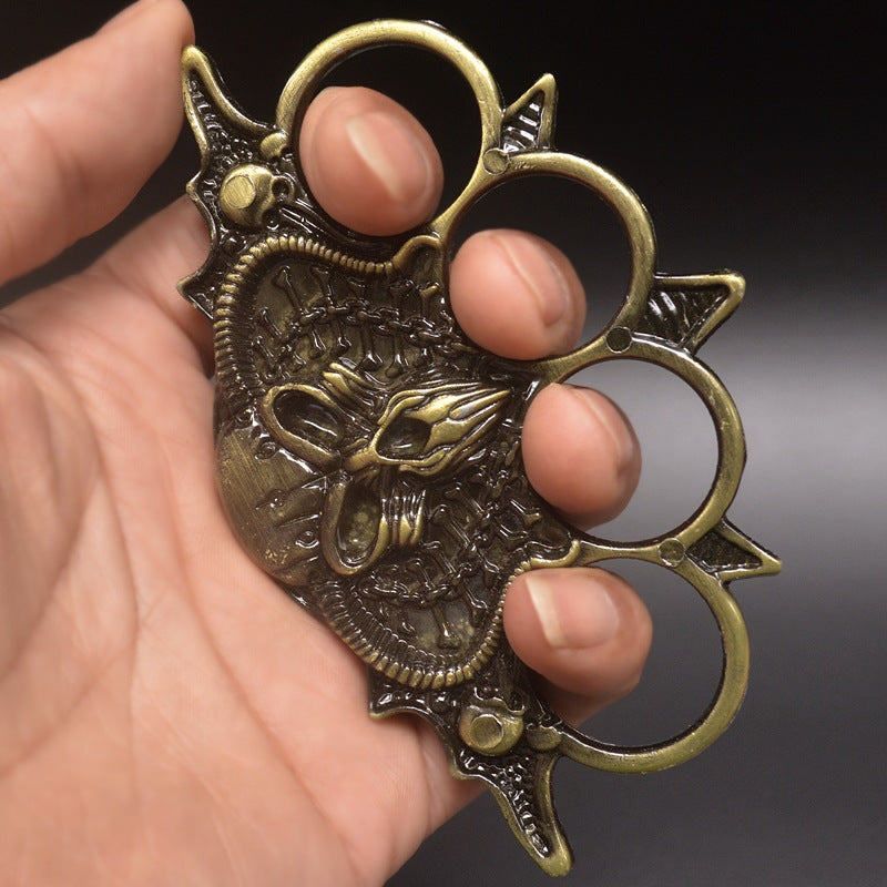 Bullhorn Skull Knuckle Duster Defense Broken Window