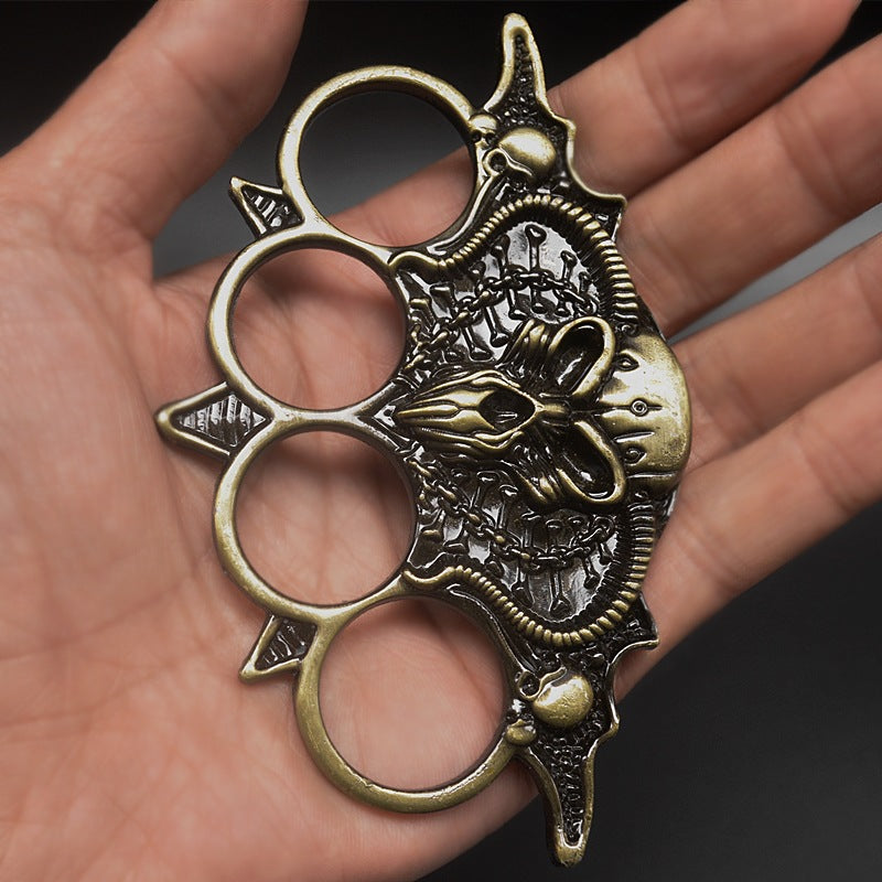 Bullhorn Skull Knuckle Duster Defense Broken Window