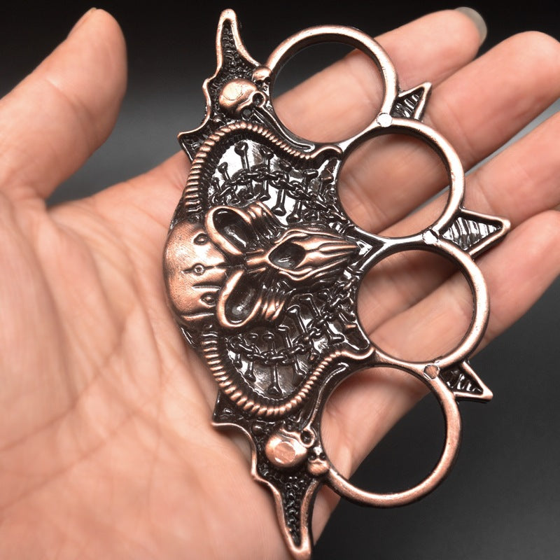 Bullhorn Skull Knuckle Duster Defense Broken Window