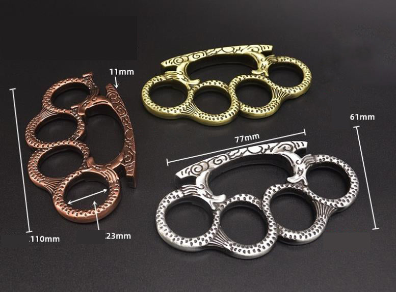 Double Dragon Brass Knuckle Duster Holiday Gift