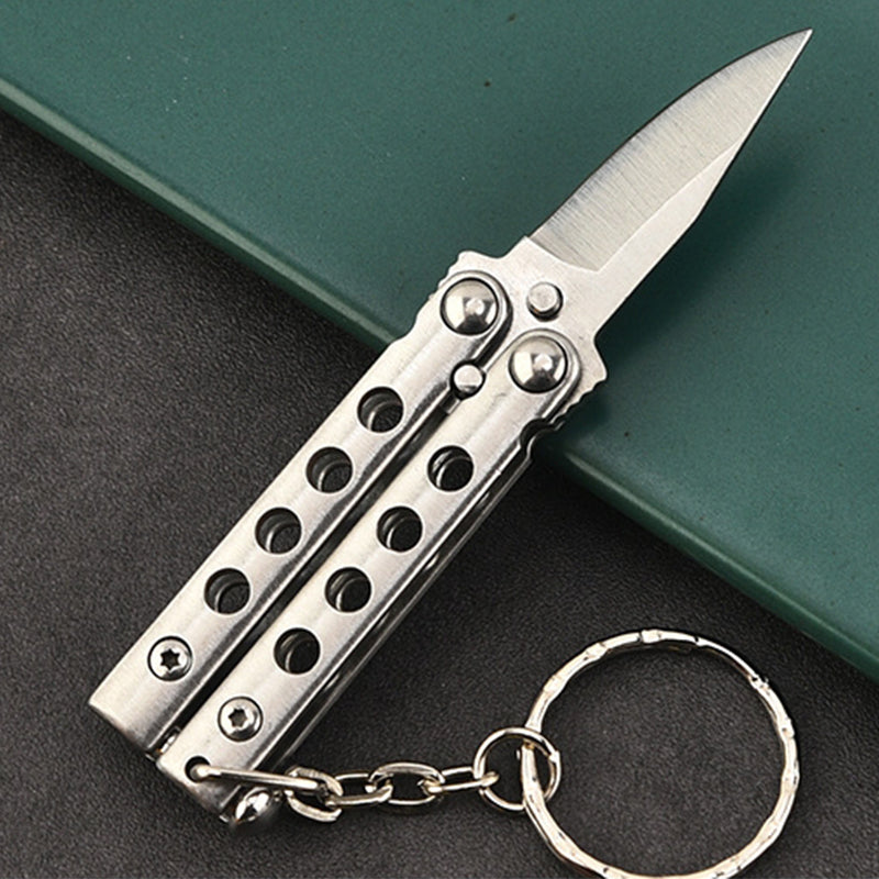 Mini Butterfly Knife Keychain Training Knives