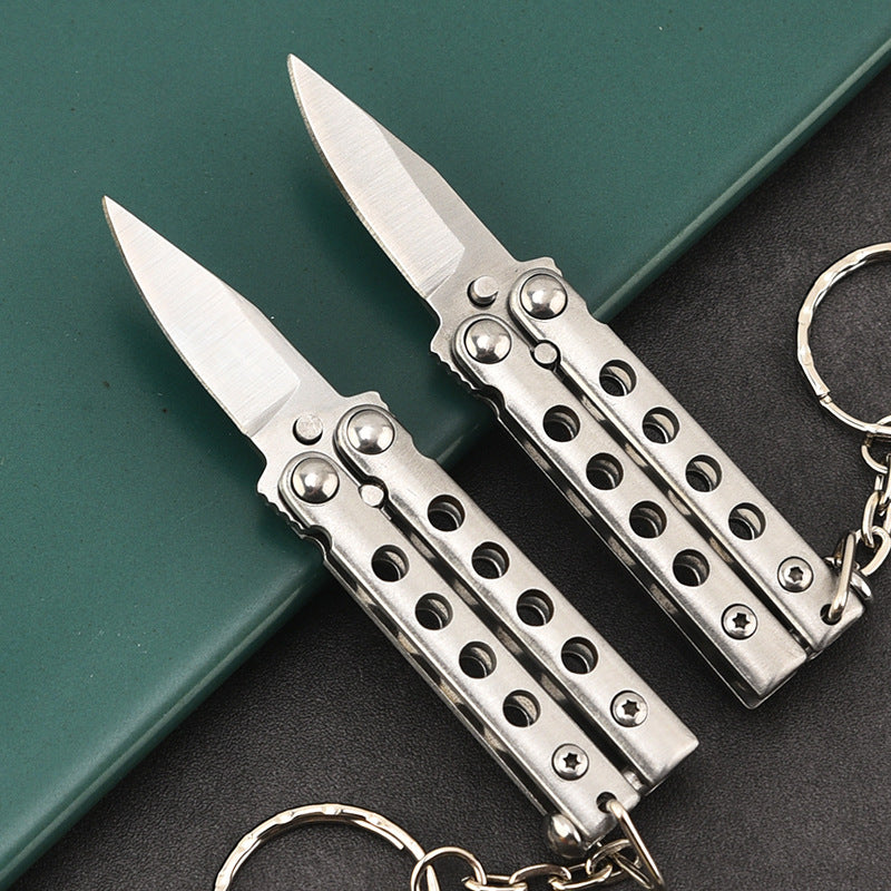Mini Butterfly Knife Keychain Training Knives