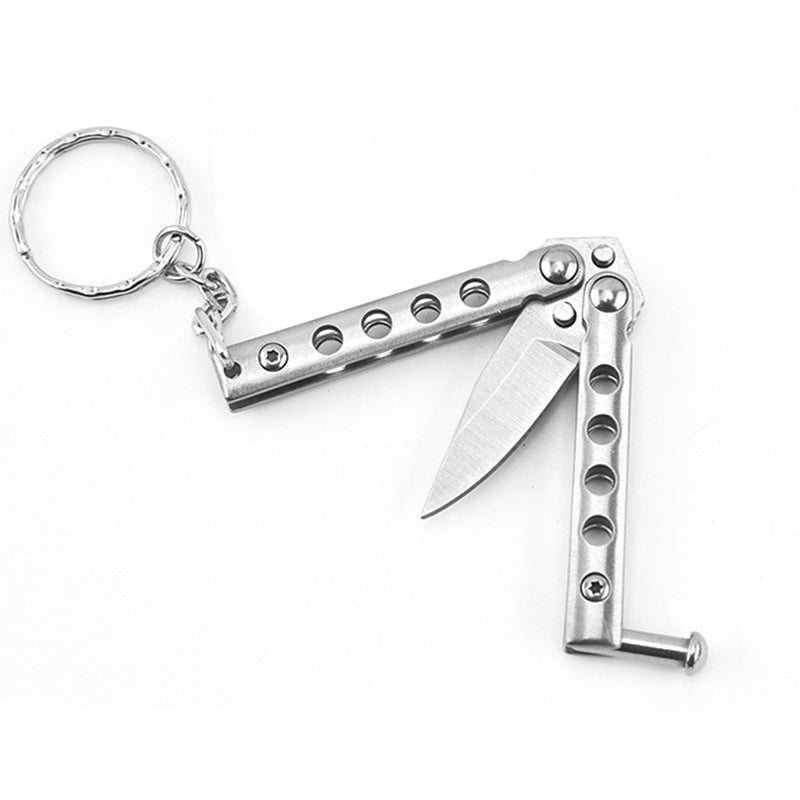 Mini Butterfly Knife Keychain Training Knives