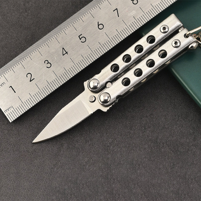 Mini Butterfly Knife Keychain Training Knives