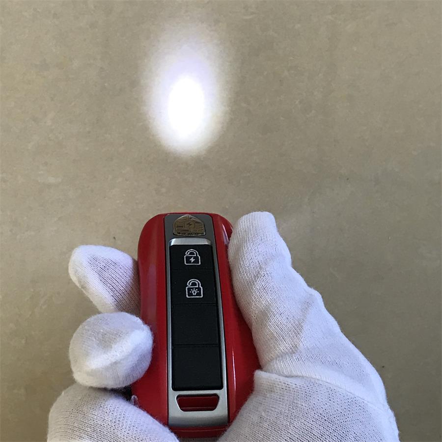 Mini clé de voiture pistolet paralysant bâton électrique d'auto-défense multicolore