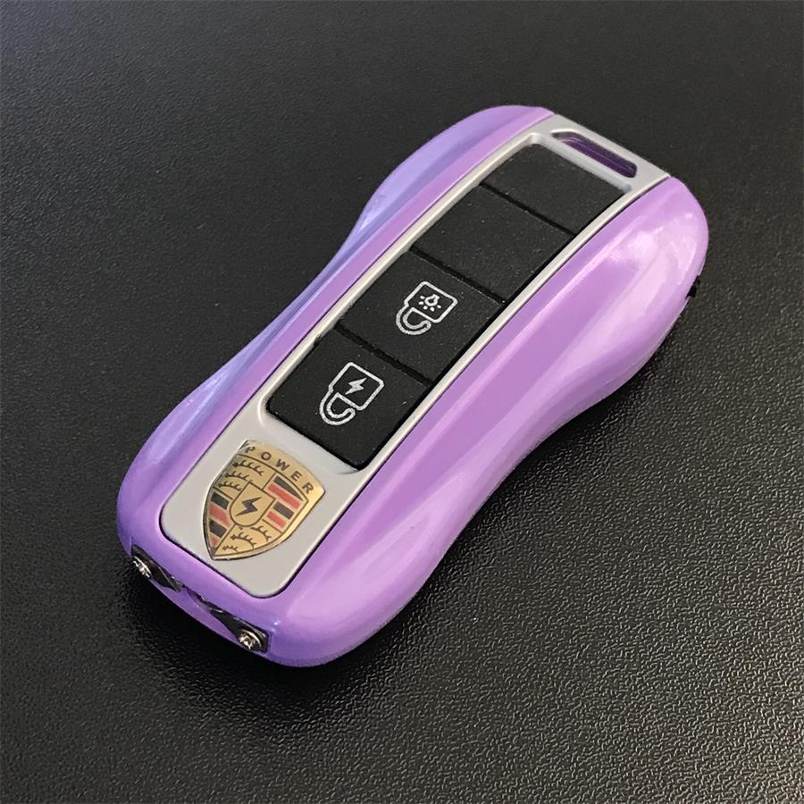Mini clé de voiture pistolet paralysant bâton électrique d'auto-défense multicolore