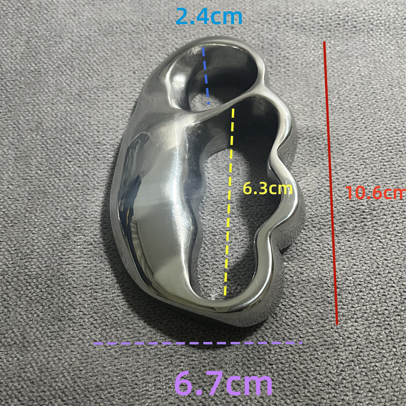 Personalized Solid Steel Knuckle Duster Self-defense EDC Tool