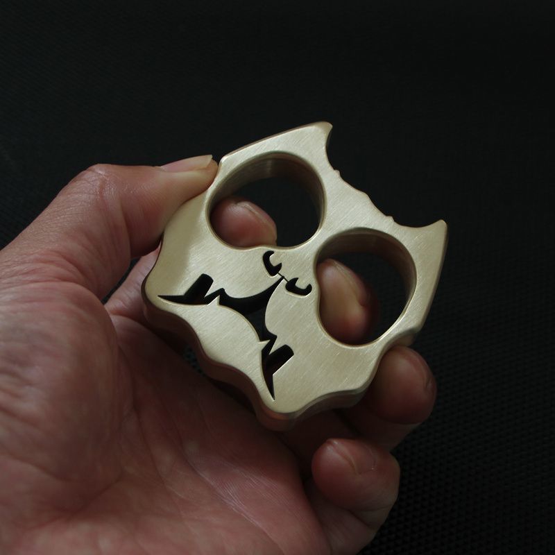 Dog Head Thickened Brass Knuckle Duster