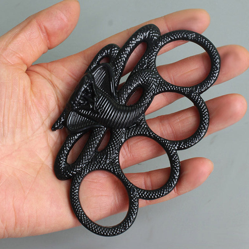 Snake Form Protective Outdoor Knuckle Duster EDC Tool