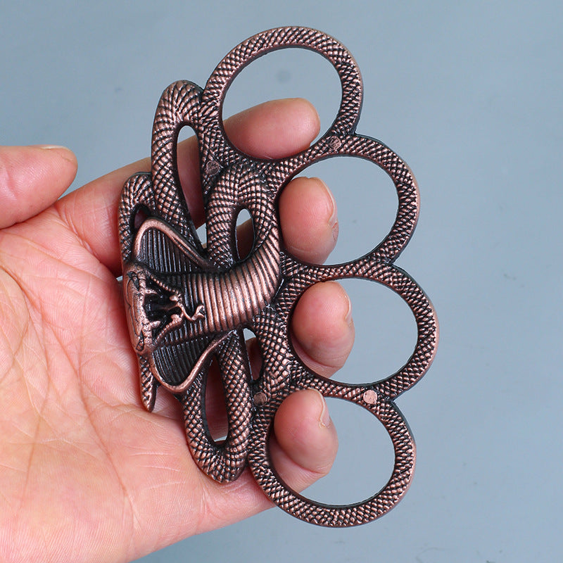 Snake Form Protective Outdoor Knuckle Duster EDC Tool