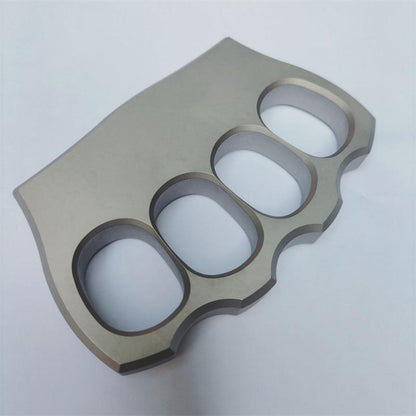 304 Thickened Solid Steel Knuckle Duster Large Finger Hole Defense Tool