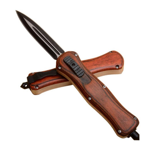 3300 Automatic Knife Wooden Handle Tactical Knives
