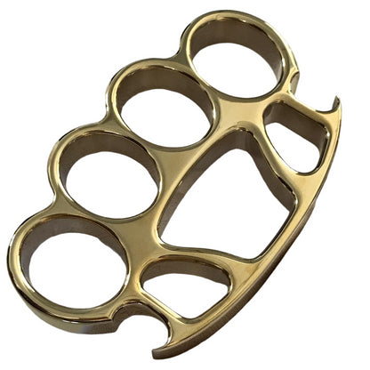 EDC Tool Brass Knuckle Duster with Mirror Finish and Savage Design