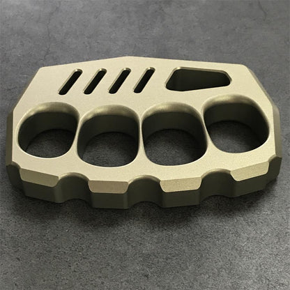 Large-Hole Aluminum Knuckle Grip EDC Tool