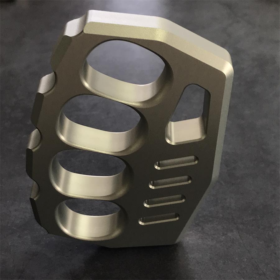 Large-Hole Aluminum Knuckle Grip EDC Tool