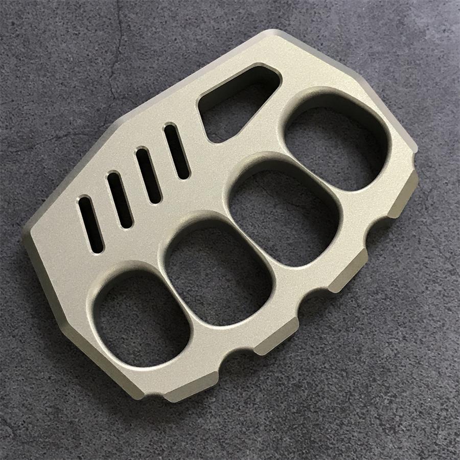 Large-Hole Aluminum Knuckle Grip EDC Tool