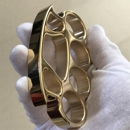 EDC Tool Brass Knuckle Duster with Mirror Finish and Savage Design
