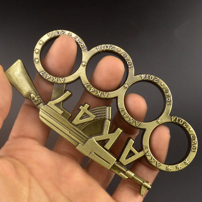AK47 Brass Knuckle Dusters Creative Defense Tool