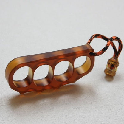 Large Size Amber Pea Knuckle Duster