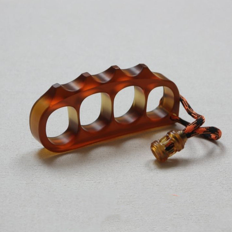 Large Size Amber Pea Knuckle Duster