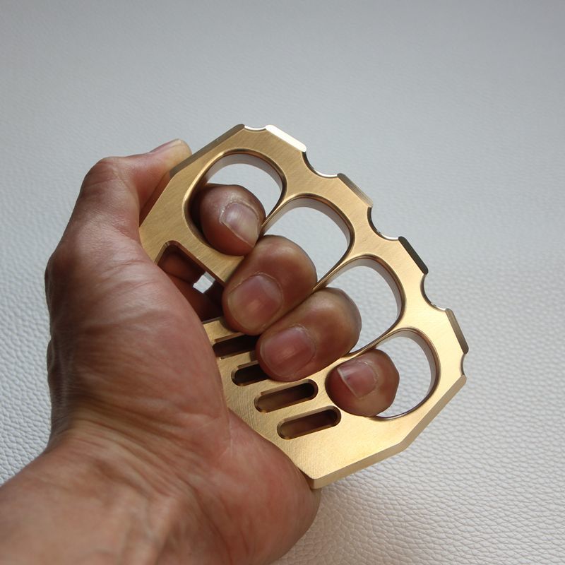 Big Finger Hole Thickened Brass Knuckles Duster