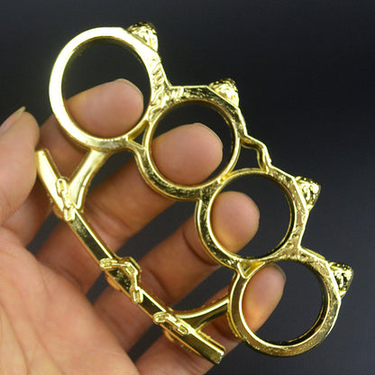 Small Bone Knuckle Duster Four Finger Defense EDC Tool