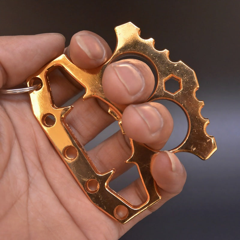 Bottle Opener Knuckle Duster Multifunctional Keychain Pendant