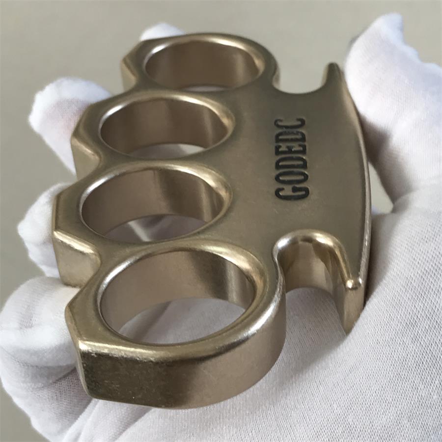 GODEDC Classic Thickened Stonewashed Brass Knuckle Duster