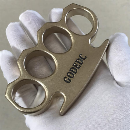 GODEDC Classic Thickened Stonewashed Brass Knuckle Duster