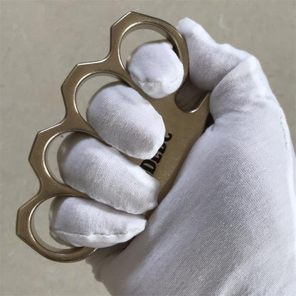 GODEDC Classic Thickened Stonewashed Brass Knuckle Duster