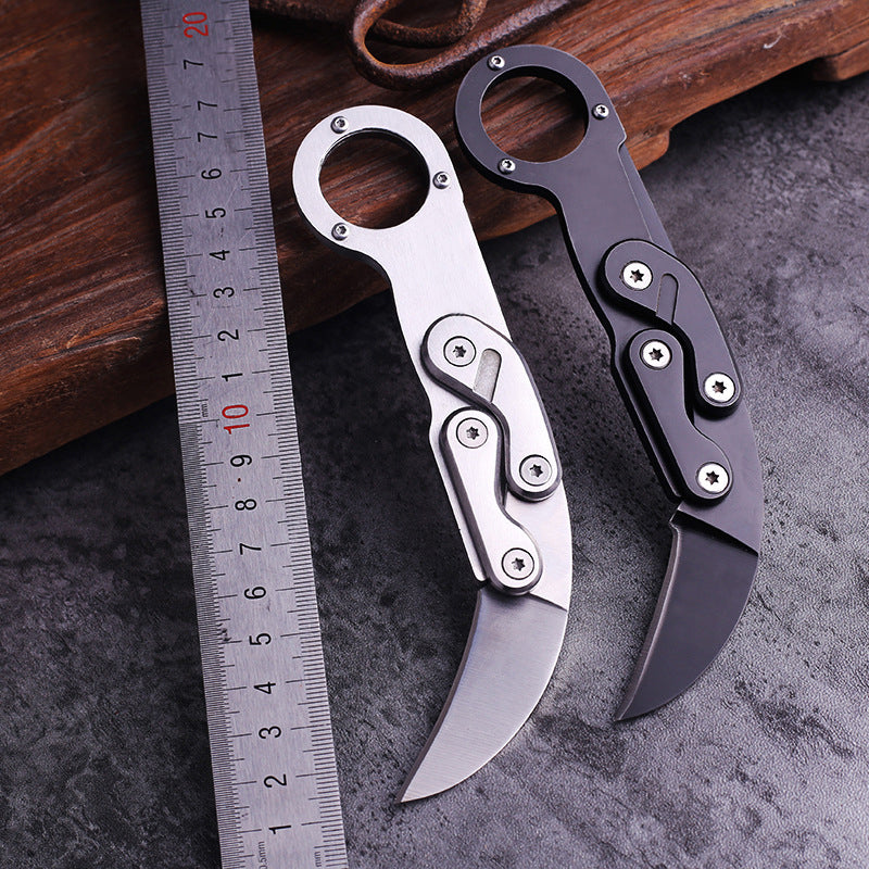 Coltelli da difesa tascabili con coltello meccanico ad artiglio