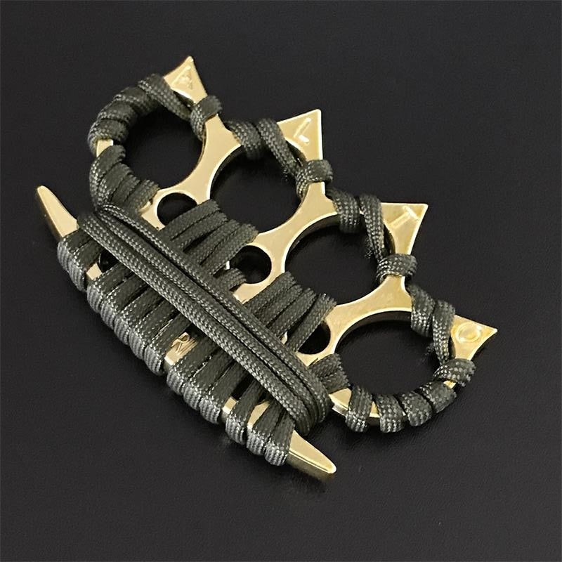 Umbrella Rope Cow Head Brass Knuckle Duster