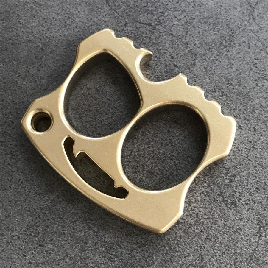 EDC Brass Knuckle Duster Bottle Opening