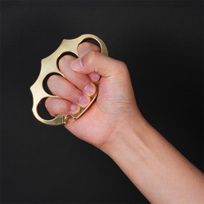 Thickened Brass Knuckle Duster Self-defense EDC Tool