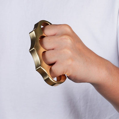 Thickened Brass Knuckle Duster Self-defense EDC Tool