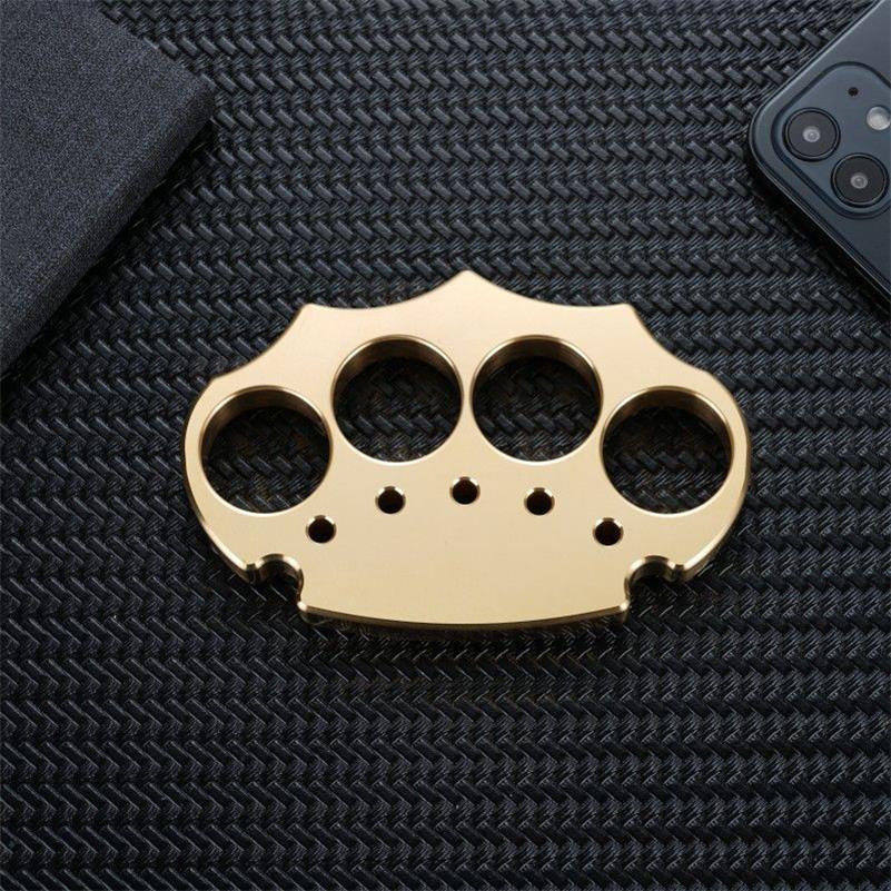 Thickened Brass Knuckle Duster Self-defense EDC Tool