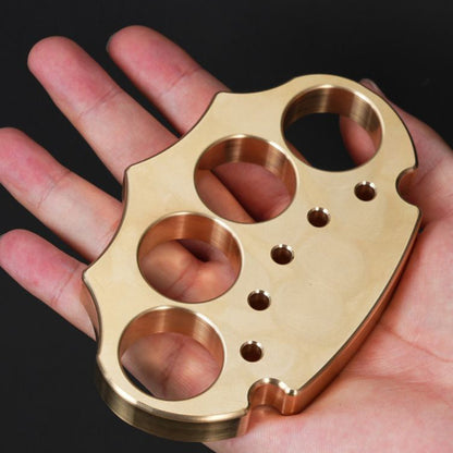 Thickened Brass Knuckle Duster Self-defense EDC Tool