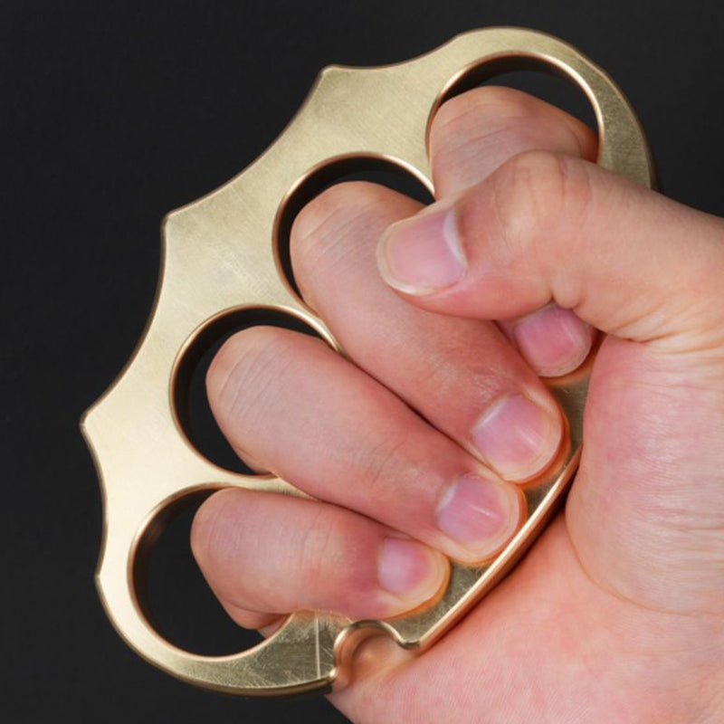 Thickened Brass Knuckle Duster Self-defense EDC Tool