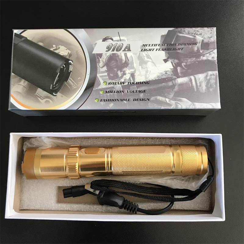 910A High Voltage Electric Stick Multifunctional Self-defense Flashlight