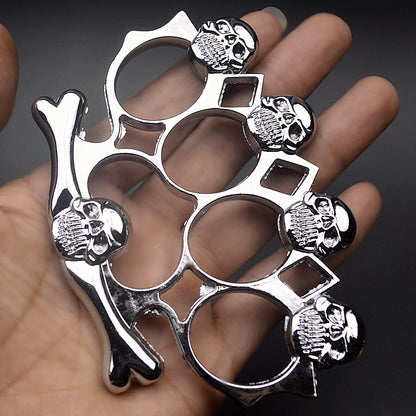 Five Skeleton Brass Knuckle Duster Male and Female Defense