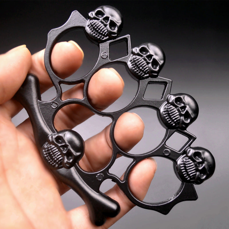 Five Skeleton Brass Knuckle Duster Male and Female Defense