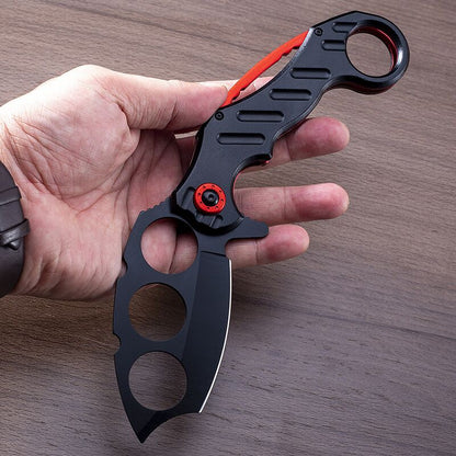 Knuckle Knife Folding Aluminum Handle Pocket Knives