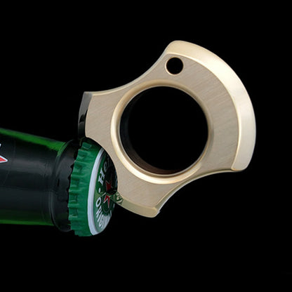 Bottle Opening Brass Knuckle Duster Key Chain Pendant