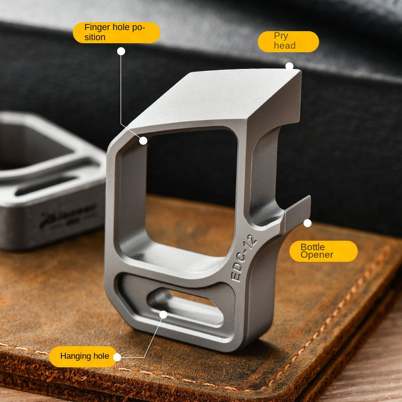 Multifunctional Bottle Opener Titanium Knuckle Duster