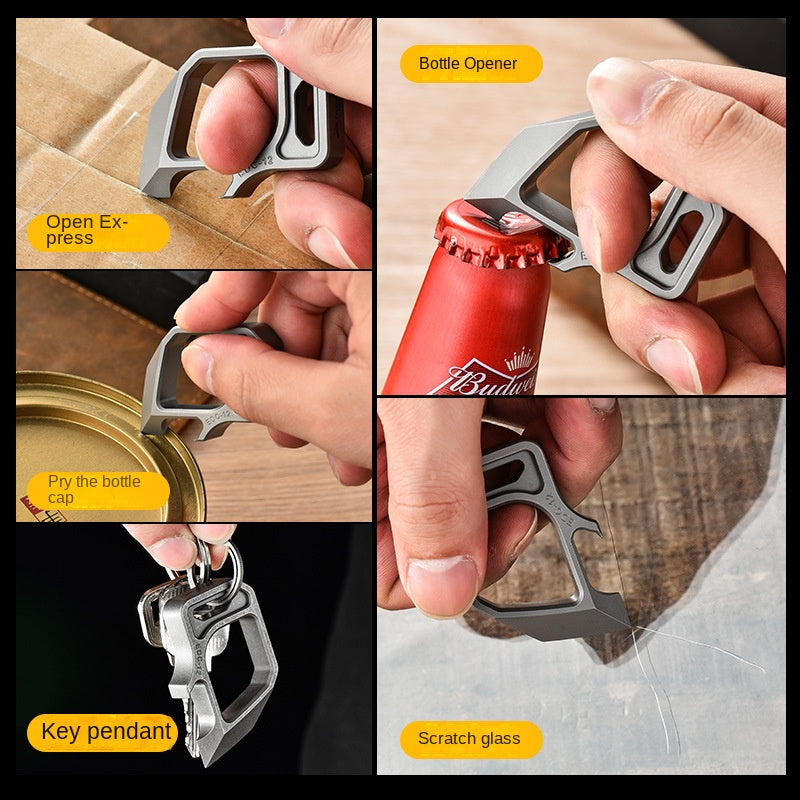 Multifunctional Bottle Opener Titanium Knuckle Duster