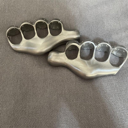 Left and Right Palm Knuckle Duster Solid steel Protective Gear