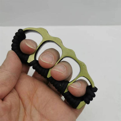 Pea Knuckle Duster with Rope Portable Defense