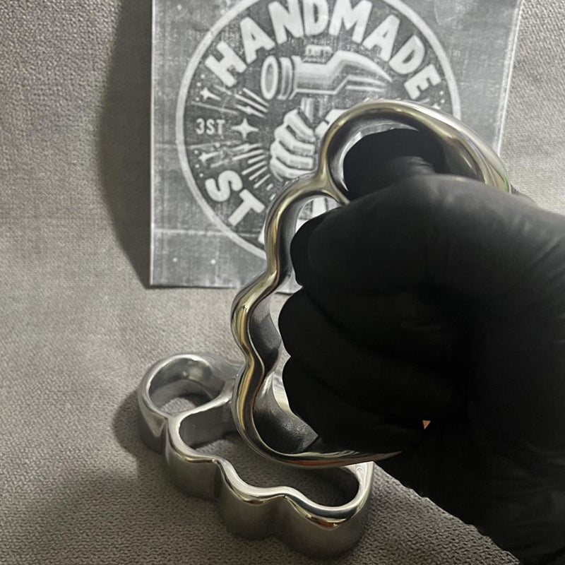 Personalized Solid Steel Knuckle Duster Self-defense EDC Tool